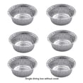 thumbnail image 3 of Wosthever Bandejas desechables de papel de aluminio para alimentos, bandejas redondas para hornear, contenedores de estaño a prueba de aceite, Herramientas y accesorios para hornear, 3 of 6