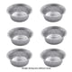 thumbnail image 3 of Wosthever Bandejas desechables de papel de aluminio para alimentos, bandejas redondas para hornear, contenedores de estaño a prueba de aceite, Herramientas y accesorios para hornear, 3 of 6