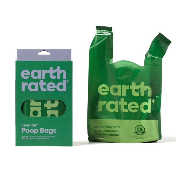 Bolsas para excrementos de perro, con 120 asas, con aroma a lavanda