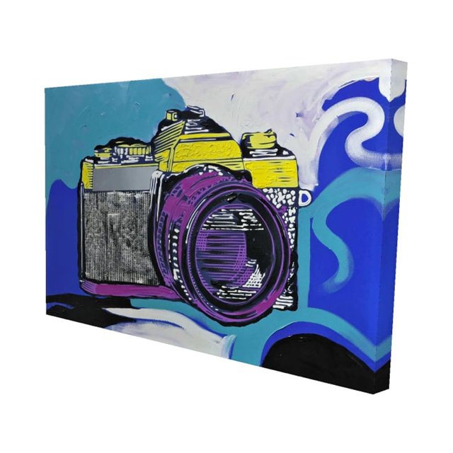 Appareil Photo Rétro - Toile 24"x36 Pouces - Impression à la Demande