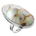 thumbnail image 3 of Ridged Nautilus Shell 925 Sterling Silver Ring, 1 1/2", 3 of 4