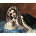 thumbnail image 2 of Briullov, Karl Pavlovic 23x20 Black Modern Framed Museum Art Print Titled - Turkish Woman, 2 of 4