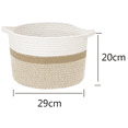 thumbnail image 3 of Cotton Rope Laundry Basket, Braided Baskets, Durable, with Handle, Toy Storage / Home Storage Containers Made of Cotton Rope, 3 of 4