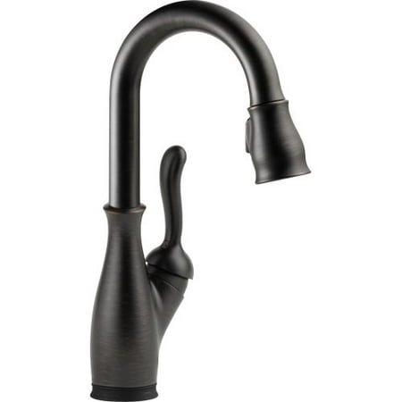 Delta Leland Single Handle Pull-Down Bar / Prep Faucet with Touch Technology in Venetian Bronze