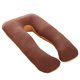 thumbnail image 4 of Funda de almohada para embarazadas Funda de algodón tipo U para mujeres embarazadas (beige café) JShteea Libre de BPA, 4 of 6