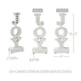 thumbnail image 3 of VHC Brands Joy Carved Letter Wooden Sign 10.25x4x2, 3 of 3