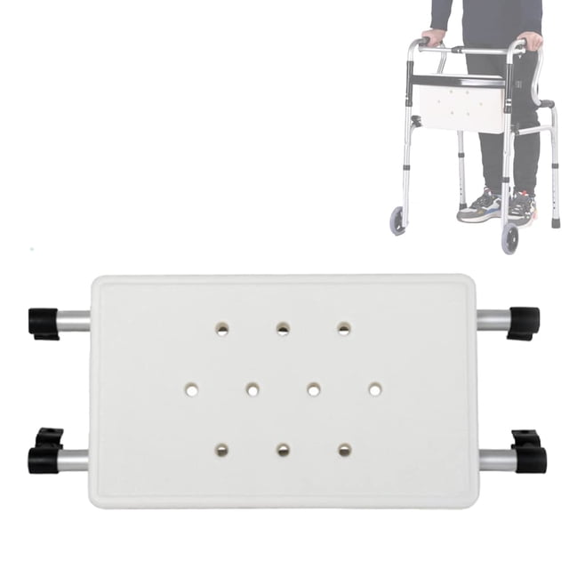 Asiento de apoyo para andador plegable con asiento acoplable, capacidad máxima de 113 kg, 51 cm de largo x 20 cm de ancho (A)