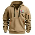 thumbnail image 1 of Styesk Sweatshirts for Men Men's Spring And Fall Printed Hooded Sweatshirt Zipper Multi-Pocket Pullover Sweatshirt, 1 of 3