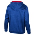thumbnail image 3 of Men's Colosseum Royal Kansas Jayhawks Cypher Half-Zip Hoodie, 3 of 3