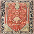 thumbnail image 1 of Ahgly Company Indoor Square Traditional Brown Medallion Area Rugs, 7' Square, 1 of 6