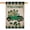 Green Clovers Shamrocks-7, variant on St. Patrick's Day Outdoor Flags Irish Garden Flag Leprechaun Hat,Shamrock Clovers Rustic Holiday Seasonal Outdoor Flags 28''×40'' Linen Vertical Double Sided Welcome Flags for Home Decor
