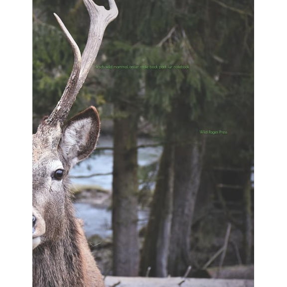 Hirsch Wild Mammal Antler Male Bock Park Fur Notebook (Paperback)
