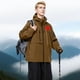 thumbnail image 5 of Anoraks para mujer y hombre, chaqueta impermeable, transpirable, fina, para ciclismo, para viajes, exteriores, cortavientos con capucha, 5 of 9