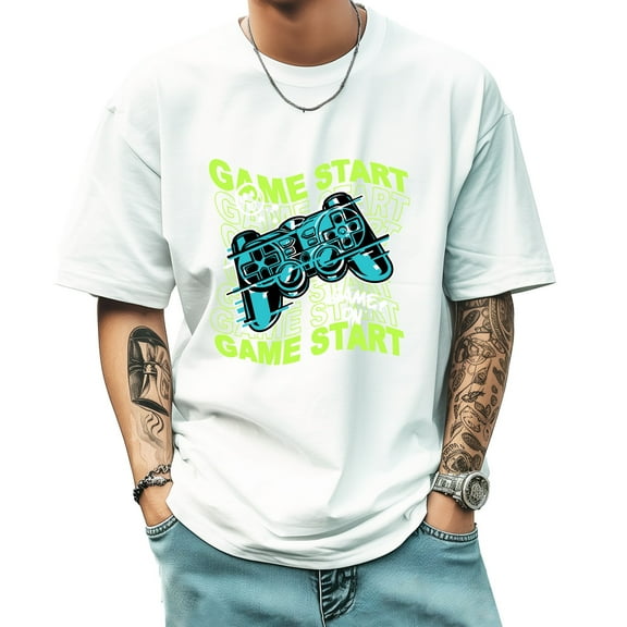 Men's Short Sleeve Graphic T shirt Collection Summer New Trend Sports Shirt Select