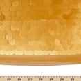 thumbnail image 3 of Paillette Sequins On Mesh Fabric 3/4 Inch Circles On Stretch Knit Polyester Net By The Yard - Gold (10 Yards), 3 of 3