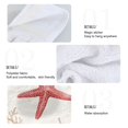 thumbnail image 2 of Yayeee Kitchen Hanging Hand Towels Set of 2 with Loop Bathroom Absorbent Tie Towel, White Starfish, 2 of 7