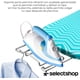 thumbnail image 4 of Burro de Planchar Plegable y Resistente Tabla de Planchar con Soporte para Plancha Colgador 7 Alturas Ajustables Burro de Planchar de 90 x 30 CM (Grecas Azul Claro), 4 of 6