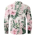 thumbnail image 3 of COSFO Casual Men Shirts Long Sleeve Collared Hawaiian Tops Regular Button Down Beach Shirts, 3 of 3