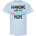thumbnail image 3 of Inktastic Easter Hanging with My Peeps Pastel Bunnies T-Shirt, 3 of 5