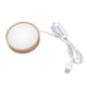 thumbnail image 3 of Round Wood Lighted Base Stand USB Powered 3 Color Temperature 10 Level Brightness Button Control LED Display Plate for Glass Crystal Art, 3 of 5