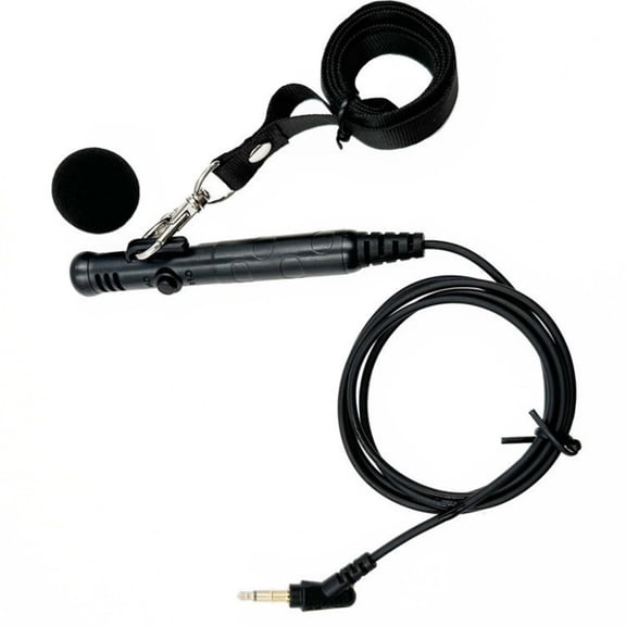 Travel Guide Neck Microphone Handheld With 3.5mm Plug and Power Button 1m Cable For Amplifiers Corded Mic