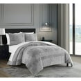 thumbnail image 2 of Chic Home Amyra 7-Piece Embossed Mandala Micromink Bed in a Bag Comforter Set, King, Gray, 2 of 2