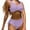 Purple, variant on UTSJKR Women's High Waisted Bikini Sets Swimsuits for 2 Piece Hawaiian Tropical Summer Fashion Swim Cami Bra Ruffles Bathing Sets Black S
