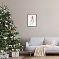 thumbnail image 2 of Coastal Christmas Seahorse Santa Holiday Graphic Art Black Framed Art Print Wall Art, 2 of 7