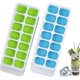 thumbnail image 1 of Ice Cube Trays, 2-Pack Ice Cube Molds with Removable Spill-Free Lid, Easy-Release Silicone, 1 of 5