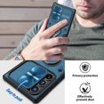 thumbnail image 5 of Dteck Case for Samsung Galaxy S22 Ultra,Shockproof Rubber Heavy Duty Rugged Kickstand Case Slide Camera Lens Protector Cover for Galaxy S22 Ultra 5G,Blue, 5 of 6