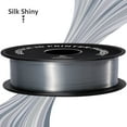 thumbnail image 2 of Geeetech 3D Printer PLA Filament， Shiny Silk Silver Toughness Enhanced Filament with 1.75mm Dimensional Accuracy +/-0.03mm, 1080 Feet per Roll, Vacuum Packaging, for Most 3D FDM Printer, 2 of 5