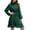 Olive Green, variant on IROINNID Cocktail Dress for Women Wedding Guests Dresses for Women Slim Waist Dress Long Sleeve Solid Color Dress ,Beige