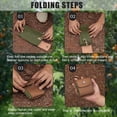 thumbnail image 2 of Outdoor Picking Fruit Bags, Foldable Leather Belt Pouch with Drawstring Multi-Purpose Picking Bag for Camping, Hiking, Tools, 2 of 5