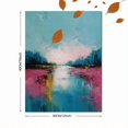thumbnail image 3 of Qisvanset Abstract Landscape Canvas Wall Art Print 15.75x11.81 Inches, 3 of 8