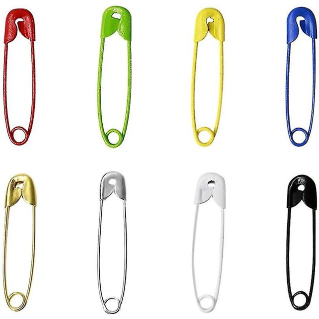 100 piezas de alfileres pequeños de Metal para manualidades Diy, alfileres de etiqueta de seguridad de 30mm (color aleatorio)