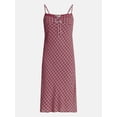 thumbnail image 4 of No Boundaries Woven Sweetheart Maxi Dress, Women’s XXS-XXL, 4 of 4