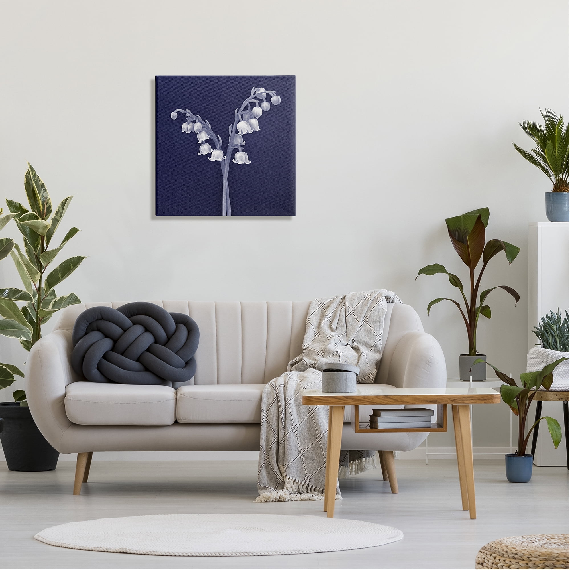 Stupell Industries Lily of Valley White Drooping Blooms Illustration Painting Gallery Wrapped Canvas Print Wall Art, Design by Graffitee Studios