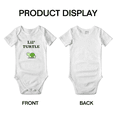 thumbnail image 3 of Cute Baby Jumpsuits Lil' Turtle Animal Funny Boy & Gril Newborn Clothes (White, 6-12 Months), 3 of 5