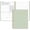 Muted Green, variant on Half Meeting Half Note - 7.5"x10" Professional Notebooks for Work - 160 Pages, B5 Size Project Planner, Spiral Meeting Agenda/Minutes Organizer for Women Men, Note Taking, Office & Business