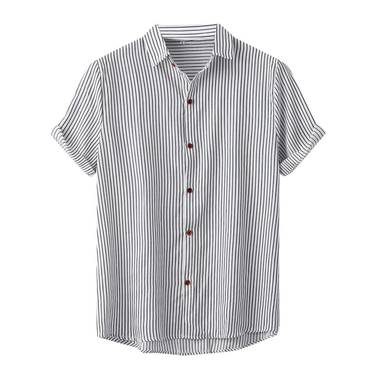 adviicd Men's Short Sleeve Plaid Western Shirt W Pearl Snap-on