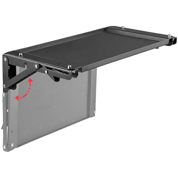 Wall-Mounted Folding Metal Workbench with Strong Magnetic Tool Tray, Space-Saving Work Table for Garage, Power Tools, Toolbox, Workshops, Storage Racks & Tool Walls$$Tools & Hardware Other