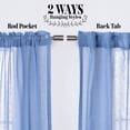 thumbnail image 2 of Quality Home Faux Linen Ruffle Curtains, 2 of 4