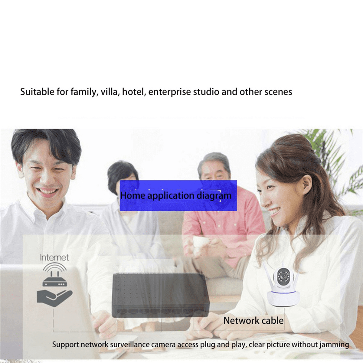 10X 8 Ports 6+2 POE Switch Injector Power over RJ45 Ethernet Family Network System 10/100M Without Power Adapter