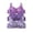 Amethyst Purple Assorted, variant on Women's Plus Size 3-Pack Front-Close Cotton Wireless Bra