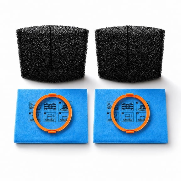 20-1200A Universal Foam Filter ,20-1100N Cloth Filter & Clamp, 2-Pack,Compatible with Hyper Tough 3 and 4 Gallon Wet/Dry Vac Powerhead Bucket Head Filter Replacement Bundle