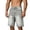 Gray, variant on Mens Dressy Straight Leg Denim Shorts Y2k Button Closure Short Jeans with Pockets 2026 Trendy Summer Business Casual Jorts