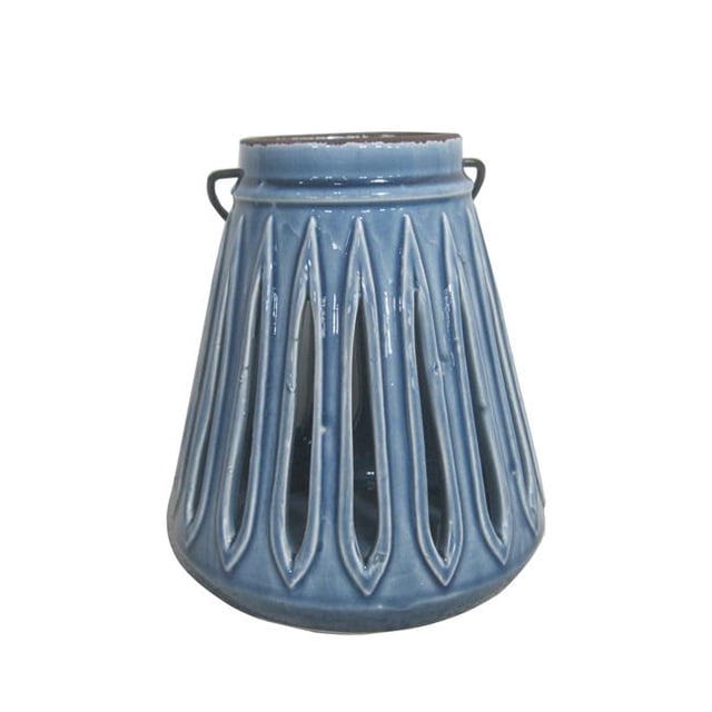 Jeco HD-CH036 Ceramic Candle Holder with Wire Handle