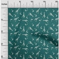 thumbnail image 2 of oneOone Polyester Spandex Teal Green Fabric Giraffe Quilting Supplies Print Sewing Fabric By The Yard 56 Inch Wide, 2 of 5