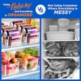 thumbnail image 4 of NutriChef, Kitchen Organizers and Storage, Fridge Organizers and Storage, Food Storage Containers, Refrigerator Organizer, Great for Fridge, Egg Storage, Pantry, Cupboard, Kitchen Storage, 6 Bins, 4 of 4