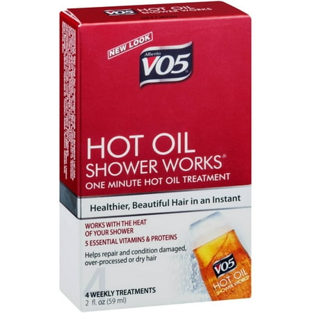 VO5 Hot Oil Shower Works Weekly Conditioning Treatment 2 oz (box of (The Best Treatment For Dry Damaged Hair)